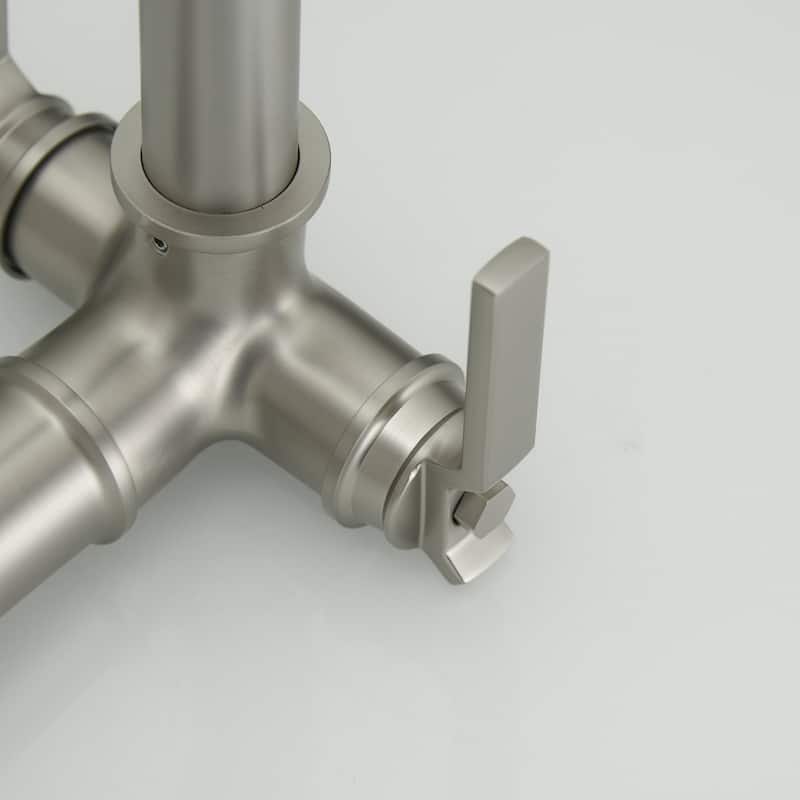 Industrial Style Two Handle Bathroom Faucet