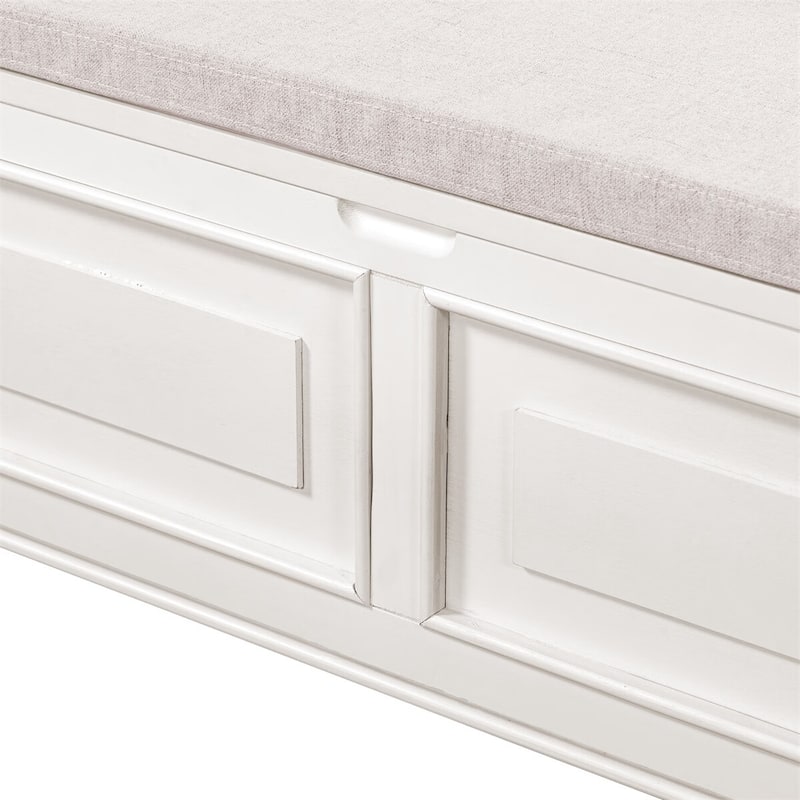 Merax 42” Rustic Style Solid wood Entryway Multifunctional Storage Bench