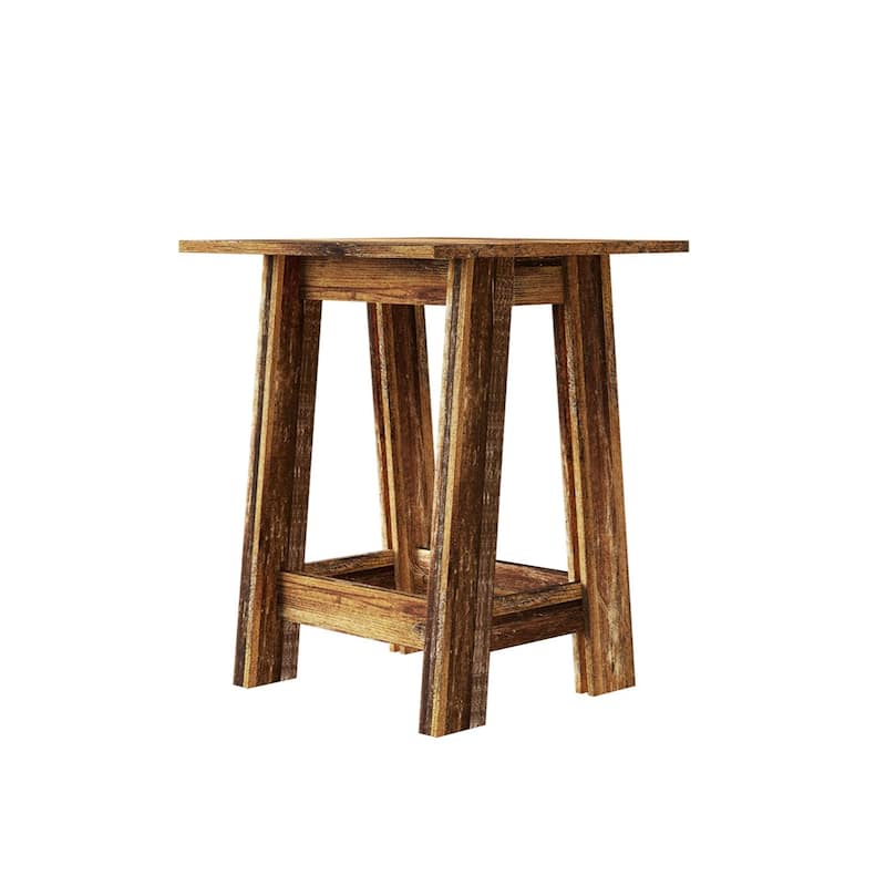 CraftPorch Rustic 2-Pieces End Tables with Coffee Table