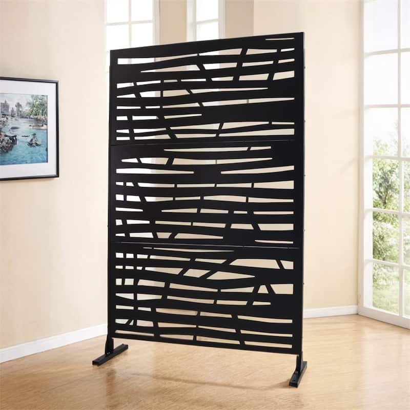 Outdoor & Indoor Privacy Screen Metal Privacy Screen 76" H×48" W