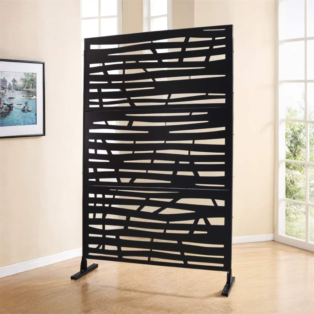 Outdoor & Indoor Privacy Screen Metal Privacy Screen 76" H×48" W