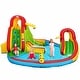 preview thumbnail 12 of 10, Inflatable Kids Water Slide Park with Climbing Wall Water Cannon and