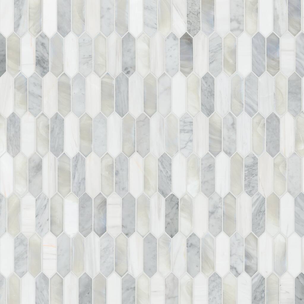 Ackland AKM-SG-2X6SPX-CA 10" x 14" Glass Dot-Mounted Wall Mosaic Tile