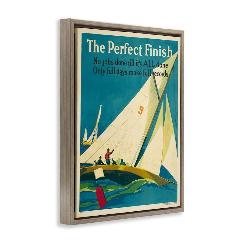 Stupell Perfect Finish Antique Sailors Framed Floater Canvas Wall Art Design By Marcus Jules