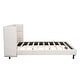 preview thumbnail 22 of 30, Roomfitters Queen Size Upholstered Platform Bed with LED Lights and U-Shaped Headboard, Linen Fabric, for Bedrooms