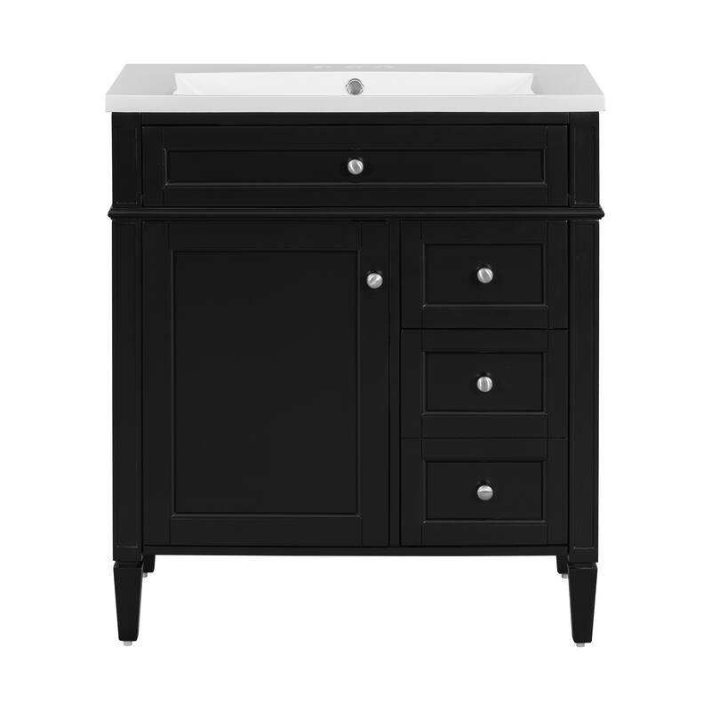 30"Wall Mounted Bathroom Vanity with Resin Sink