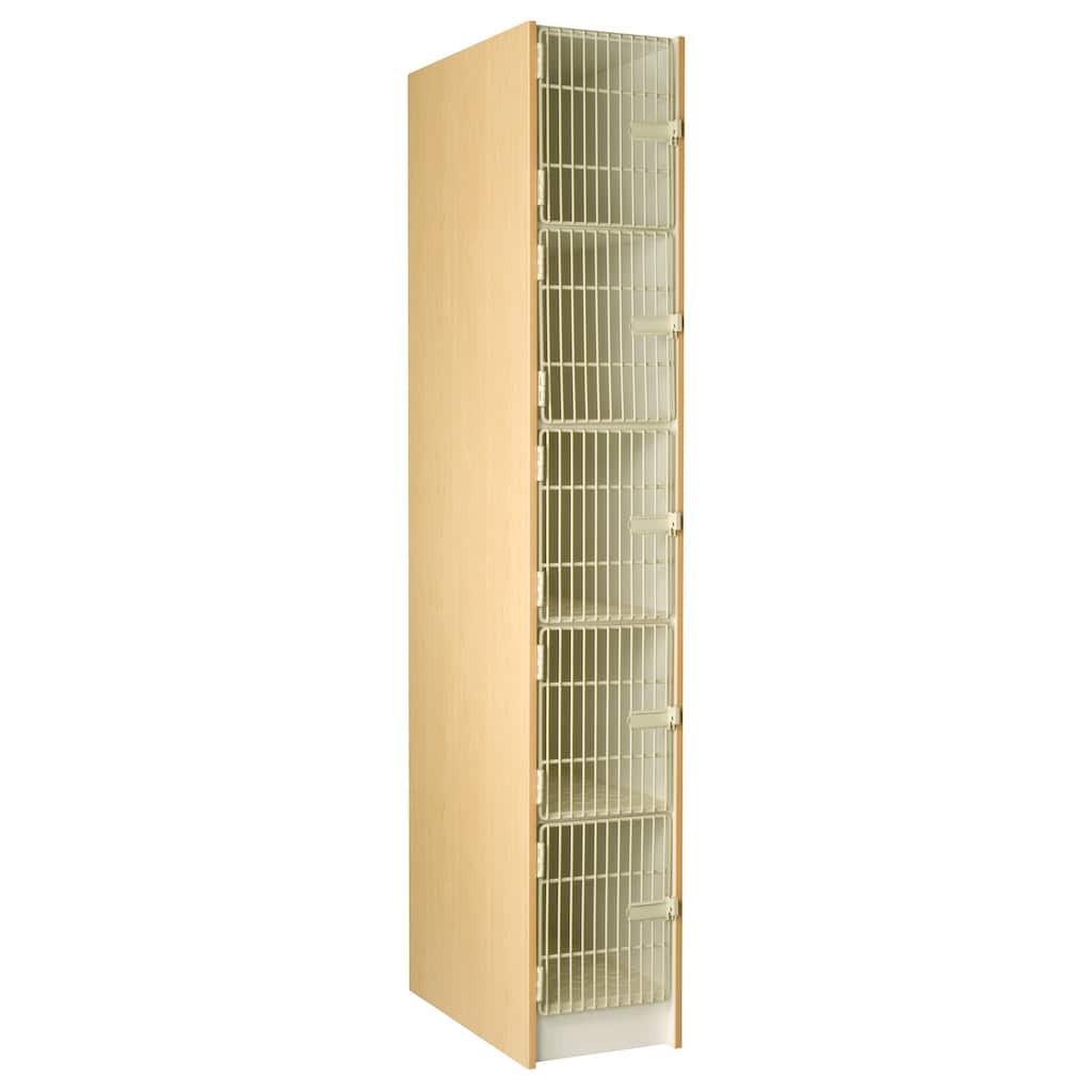Instrument Storage Cabinet - 5 Compartment Music Organizer - Band Storage Unit - 14"W x 84"H x 29"D