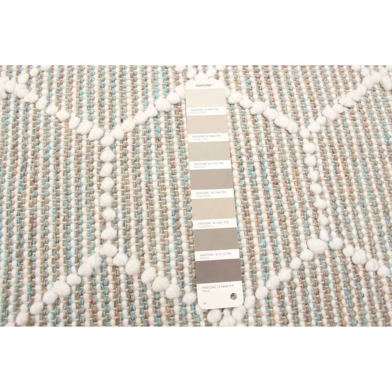 ECARPETGALLERY Braid weave Sienna Brown Wool Rug - 5'1 x 7'7