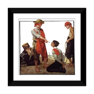 iCanvas quot Cousin Reginald Plays Pirates quot by Norman Rockwell Bed Bath
