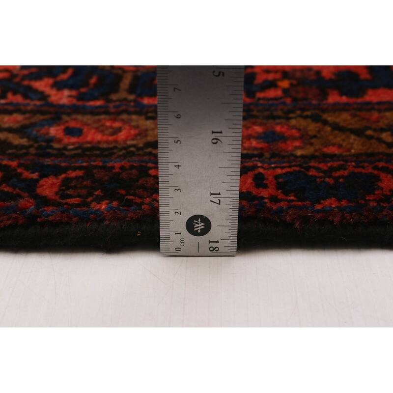 ECARPETGALLERY Hand-knotted Andelz Navy Wool Rug - 3'5 x 17'1