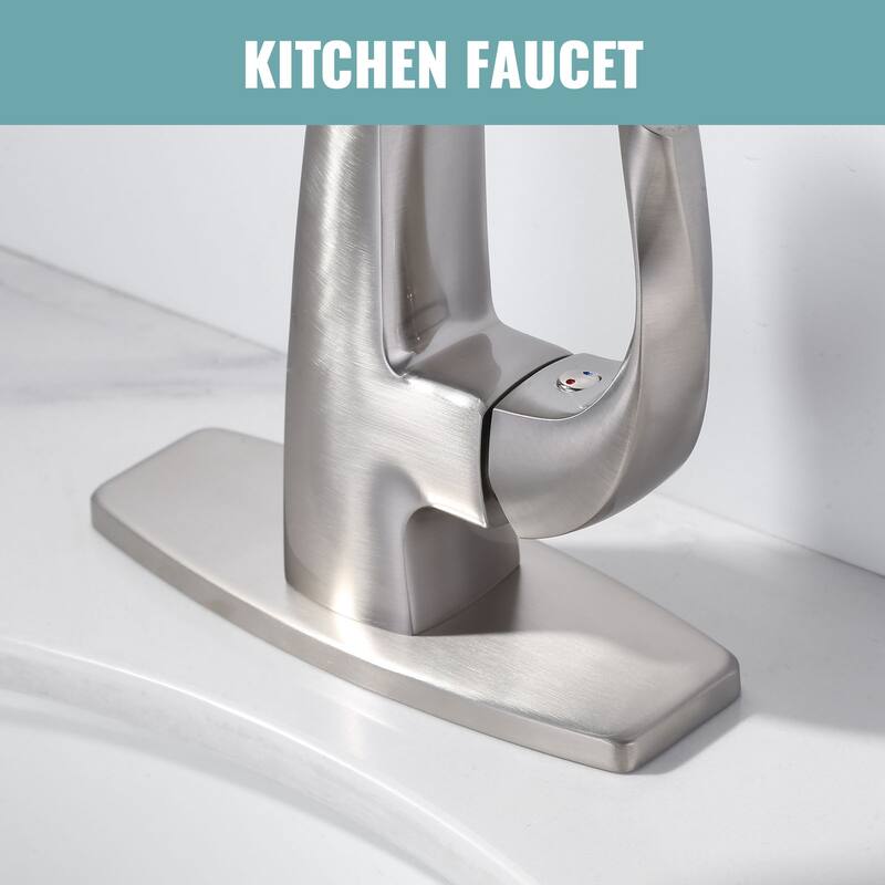 WOWOW Stainless Faucet Deck Plate, Fits 1 to 3 Hole Sinks, 5 Finishes