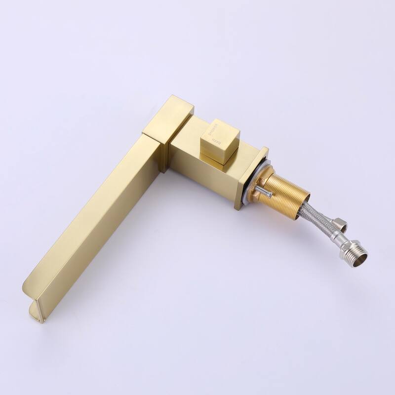 Solid Brass Single-Handle Deck Mounted Waterfall Roman Tub Faucet with Hand Shower