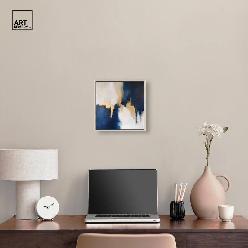 Indigo Aurelian Canvas by Art Remedy