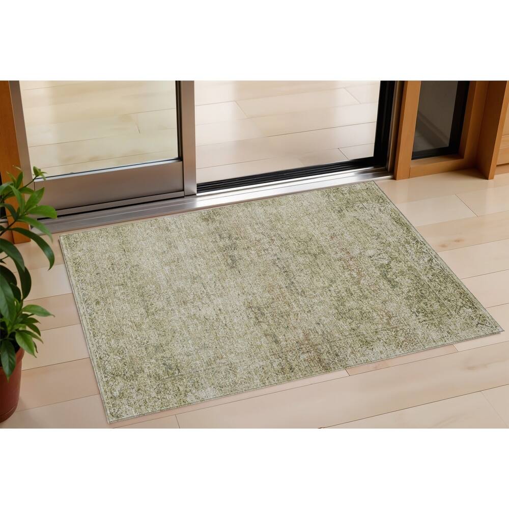 HomeRoots Abstract Traditional Rectangle Outdoor Rug