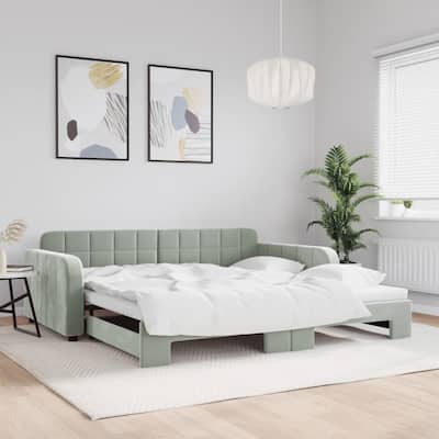 vidaXL Day Bed Upholstered Sofa Bed Daybed for Bedroom Living Room Velvet