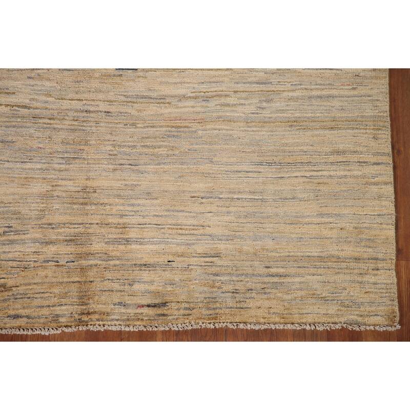 All-Over Gabbeh Kashkoli Oriental Area Rug Hand-knotted Wool Carpet - 4'11" x 6'7"