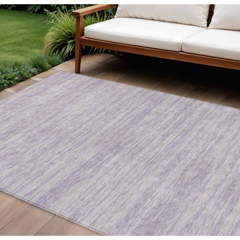 HomeRoots Abstract Modern Rectangle Outdoor Rug - 10' X 14'