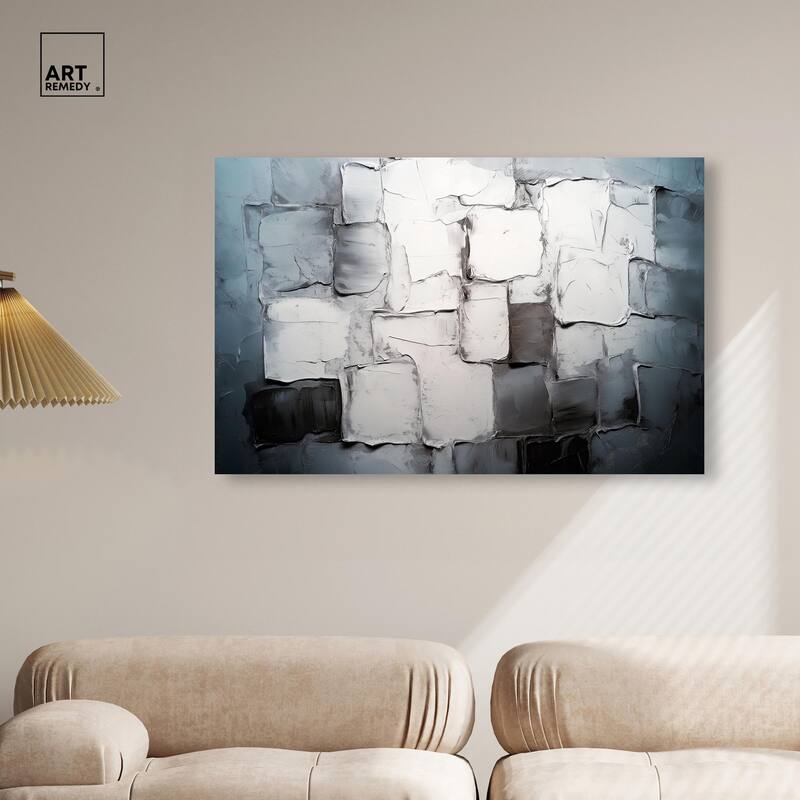 Urban Grid Canvas by Art Remedy, Gallery Wrapped
