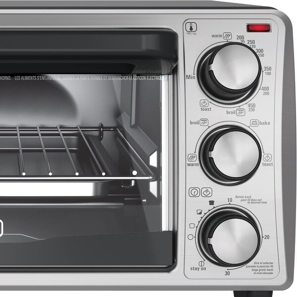 Black and Decker 4 Slice Toaster Oven with Even Toast Technology