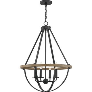 Bartlett 4-Light Pendant in Earth Black