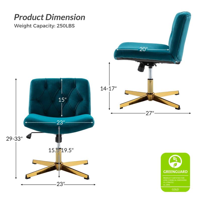 Alfons 360-Degree Swivel & Height Adjustable Task Chair by HULALA HOME