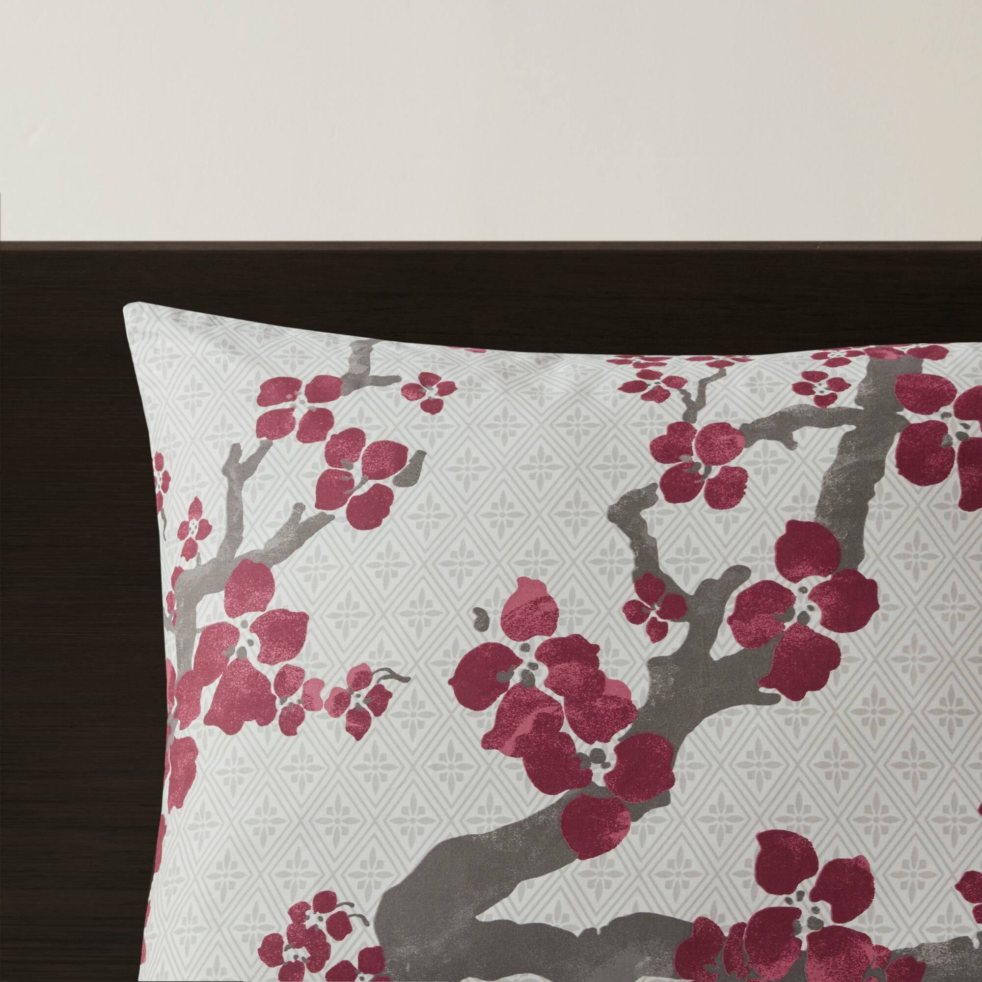 N Natori Cherry Blossom Multi Cotton Duvet Cover Set On Sale Bed Bath & Beyond 12518471