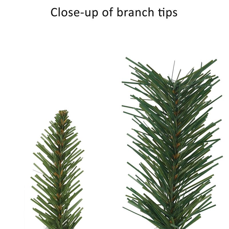 Puleo International 20 ft. x 10 in. Round Valley Pine Artificial Garland - Green