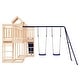 preview thumbnail 15 of 18, vidaXL Swing Set Outdoor Backyard Wooden Playground Equipment for Kids Age 3-8