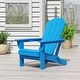 preview thumbnail 34 of 101, POLYTRENDS Laguna All Weather Poly Outdoor Adirondack Chair - Foldable Pacific Blue