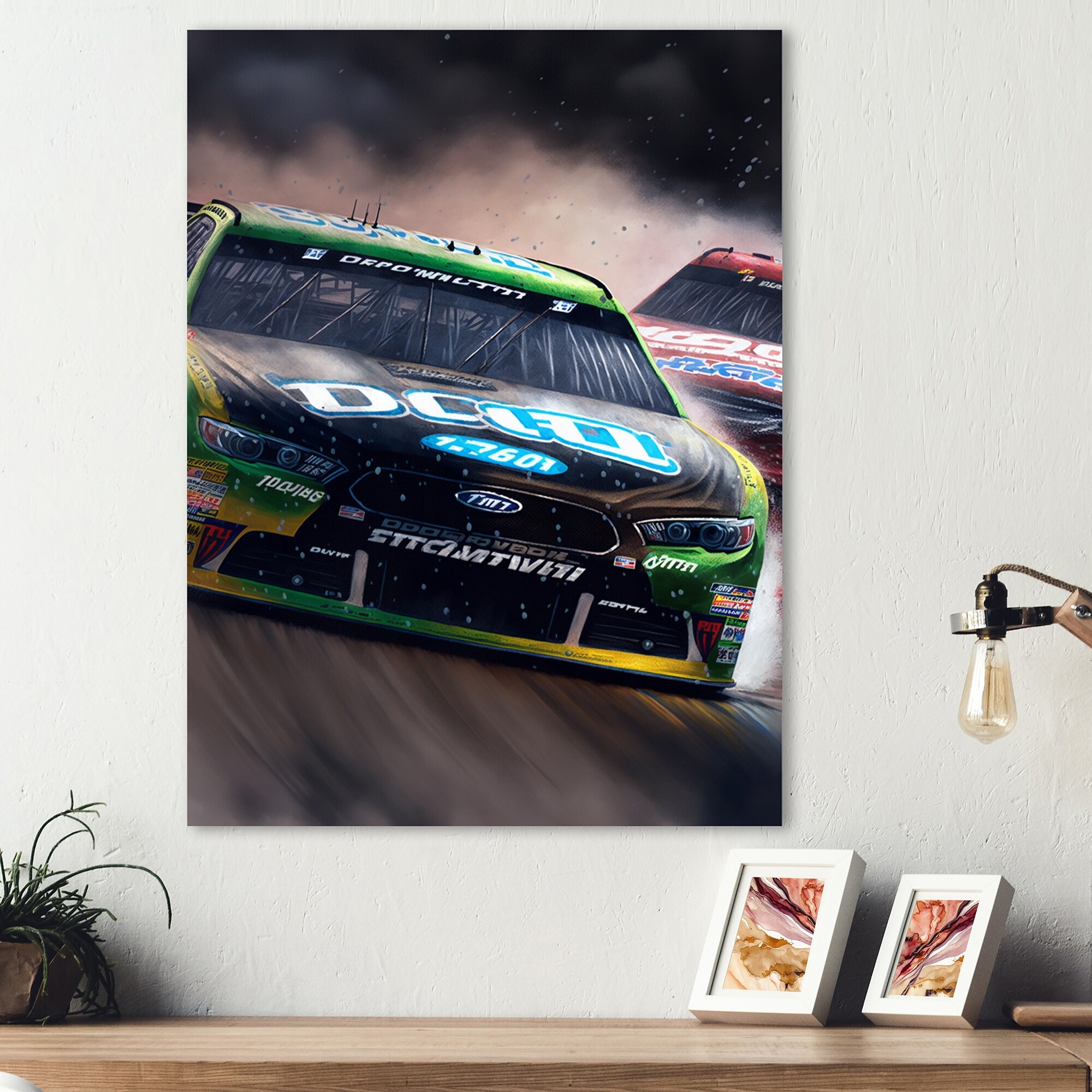 Designart 'Daytona Stock Car Racing Last Lap IV' Cars Race Car Nascar ...