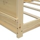 preview thumbnail 23 of 44, Twin size Floor Platform Bed with Built-in Book Storage Rack