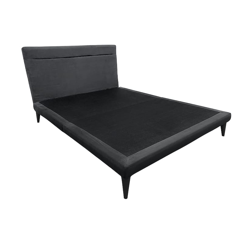 Winnie Upholstered Platform Bed with Padded Headboard, No Box Spring Needed
