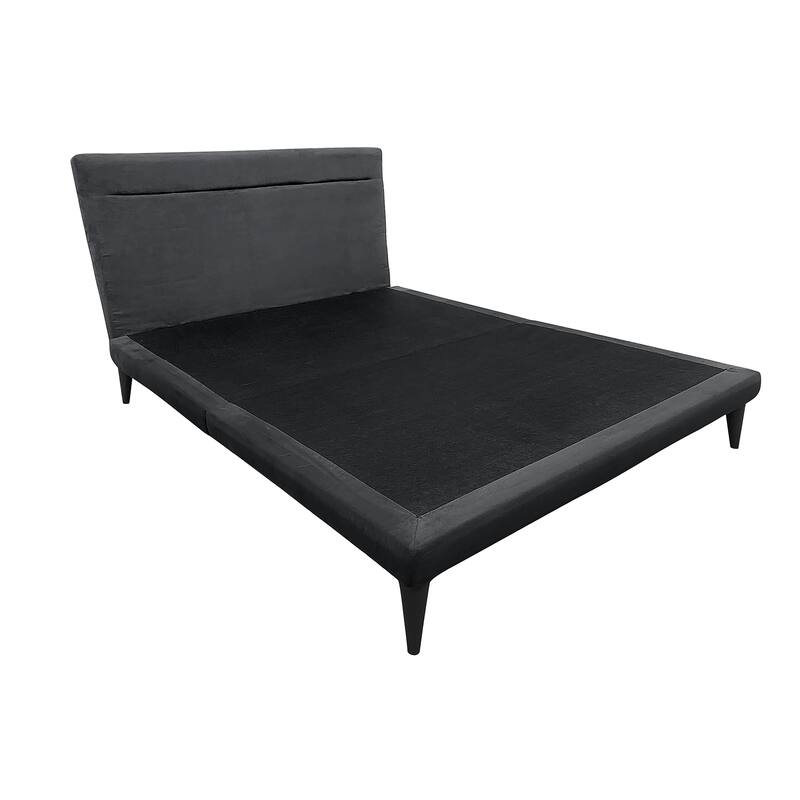 Winnie Upholstered Platform Bed with Padded Headboard, No Box Spring Needed