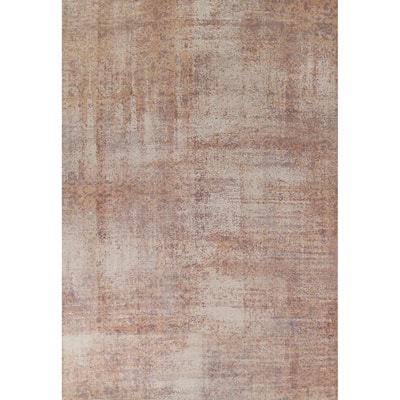 Abstract Indian Area Rug Handmade Wool Carpet - 7'9"x 10'0"