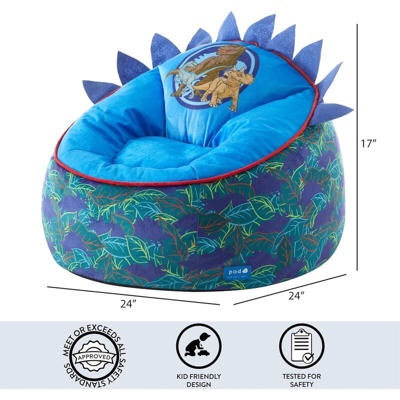 Jurassic World Kids Plush Bean Bag Chair