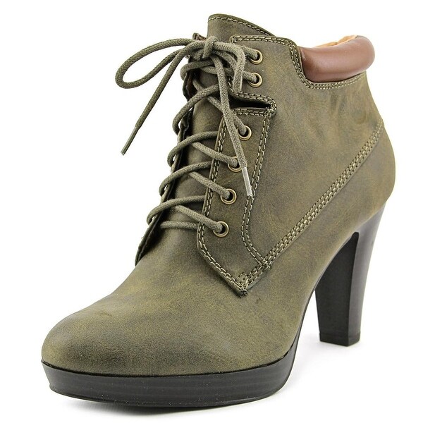 American Living Garnet Women Olive/Tan Boots