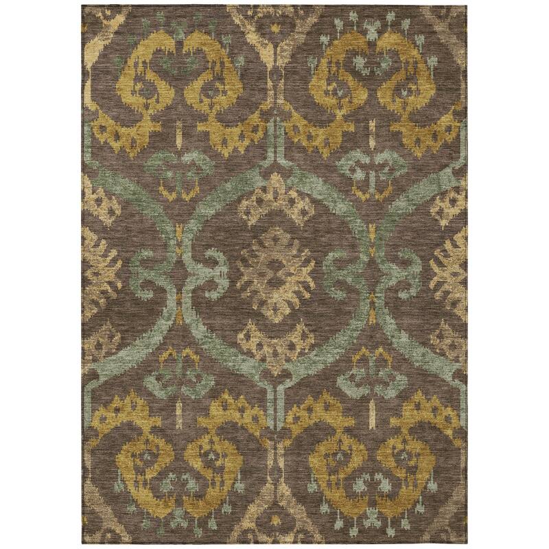 Machine Washable Indoor/ Outdoor Global Empire Chantille Rug