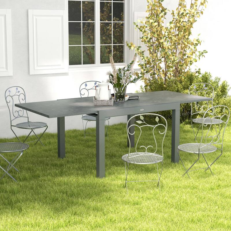 Outsunny Extendable Outdoor Dining Table
