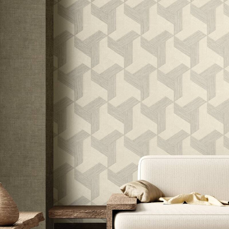 Galerie Wallcoverings Synergy Collection Geometric Design Matte Finish Vinyl on Non-woven Wallpaper Roll