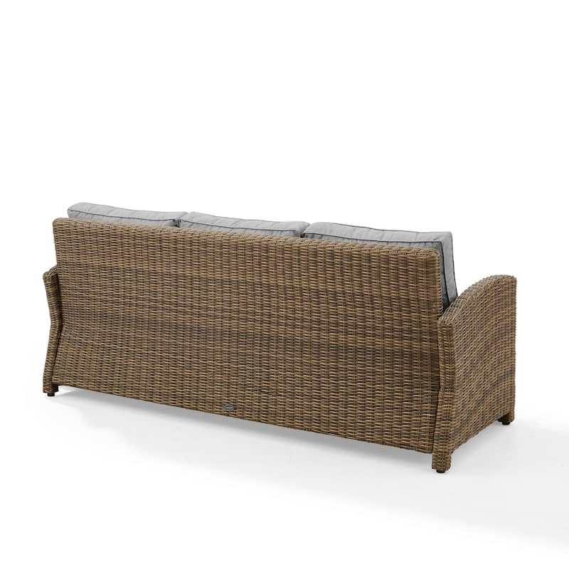 Crosley Bradenton Outdoor Wicker Sofa - 80.5 "W x 31.75 "D x 32.5 "H