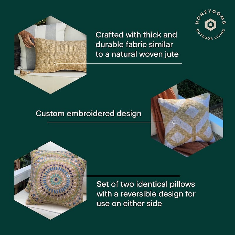 Outdoor Square Toss Pillow (2-Pack)