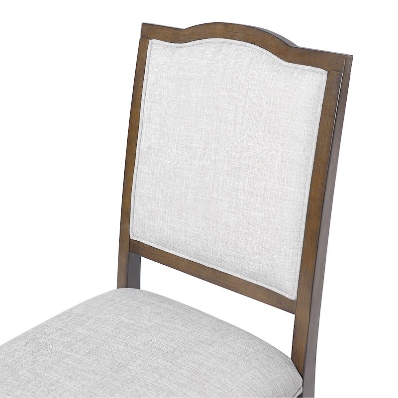 Farmhouse Dining Chairs Set of 4, Upholstered Dining Chairs with High Back, Modern Seating for Kitchen, Bedroom & Living Room