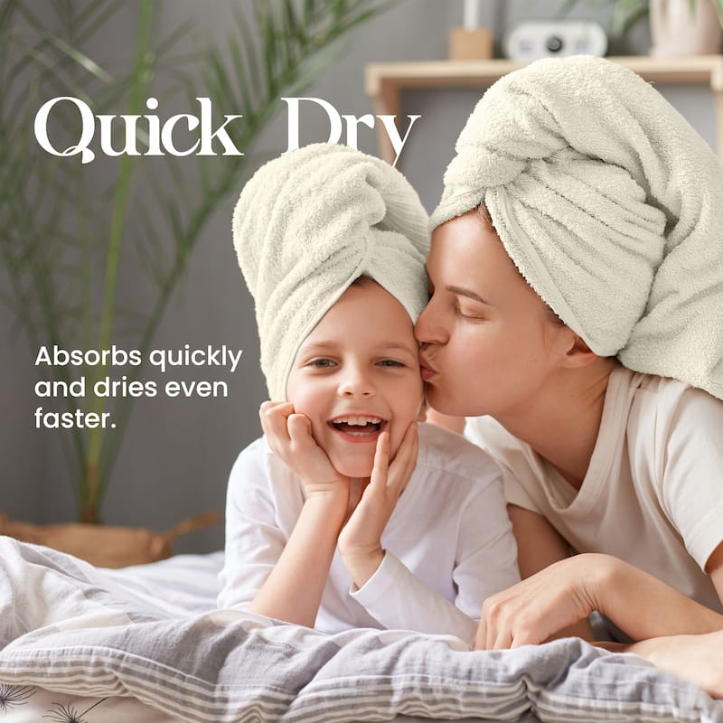 Utica 6-Piece Towel Set 100% Cotton Highly Absorbent & Soft