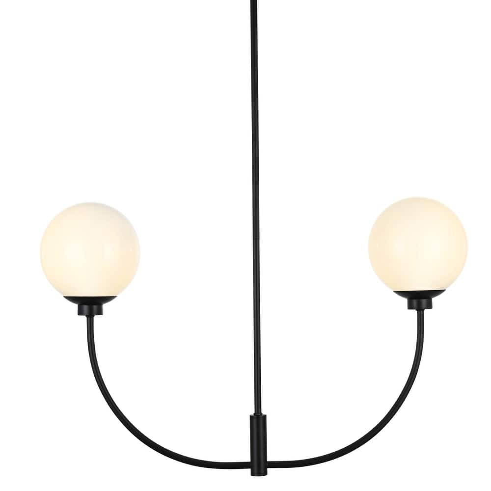 Elegant Lighting LD816D30 Nyomi 2 Light 30" Wide Chandelier