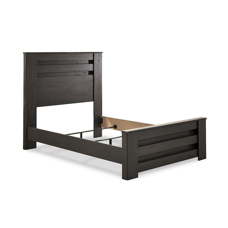Brinxton Black Panel Bed