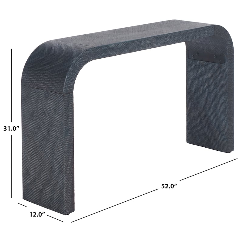 SAFAVIEH Home Bayu Curved Console Table - 12"W x 52"D x 31"H