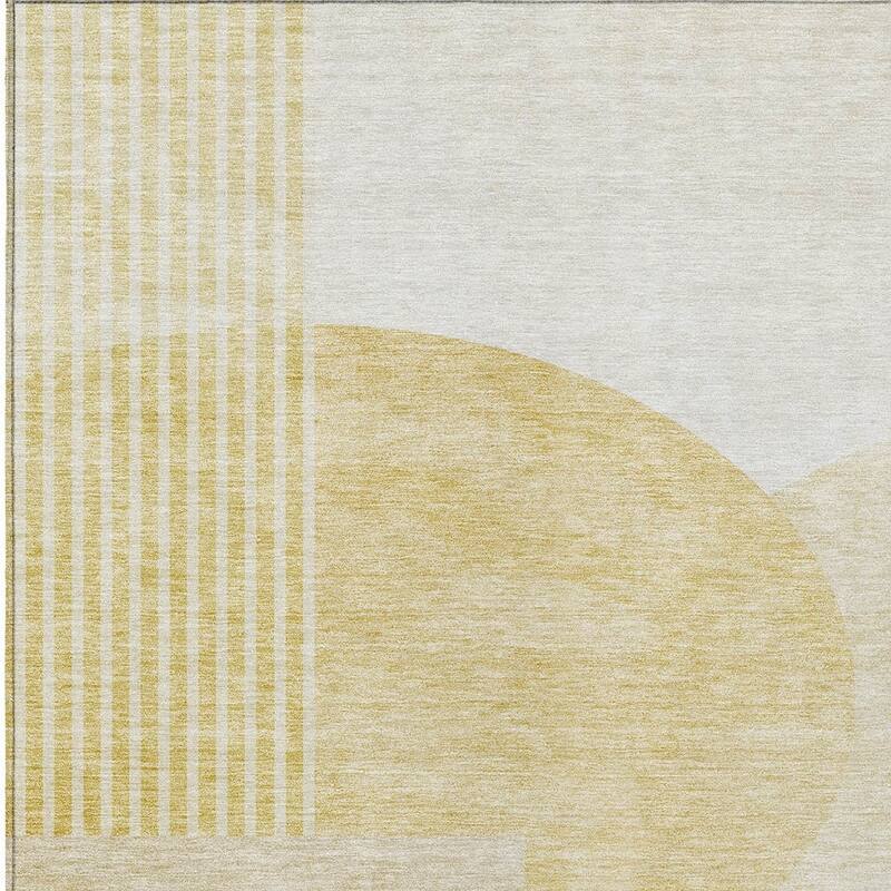 HomeRoots Geometric Transitional Rectangle Outdoor Rug