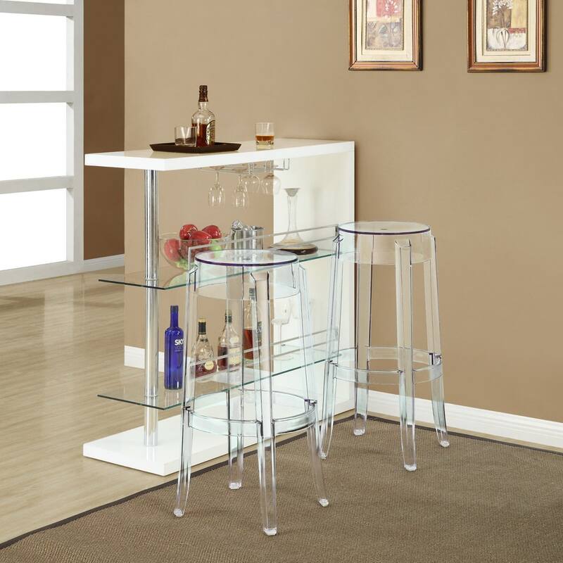 Casper Bar Stool Set of 2 - Clear