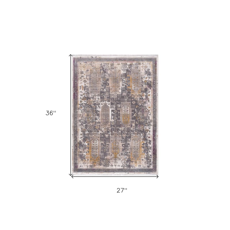 HomeRoots Southwestern Southwest Rectangle Area Rug - 36 in. x 27 in. x 0.6 in.