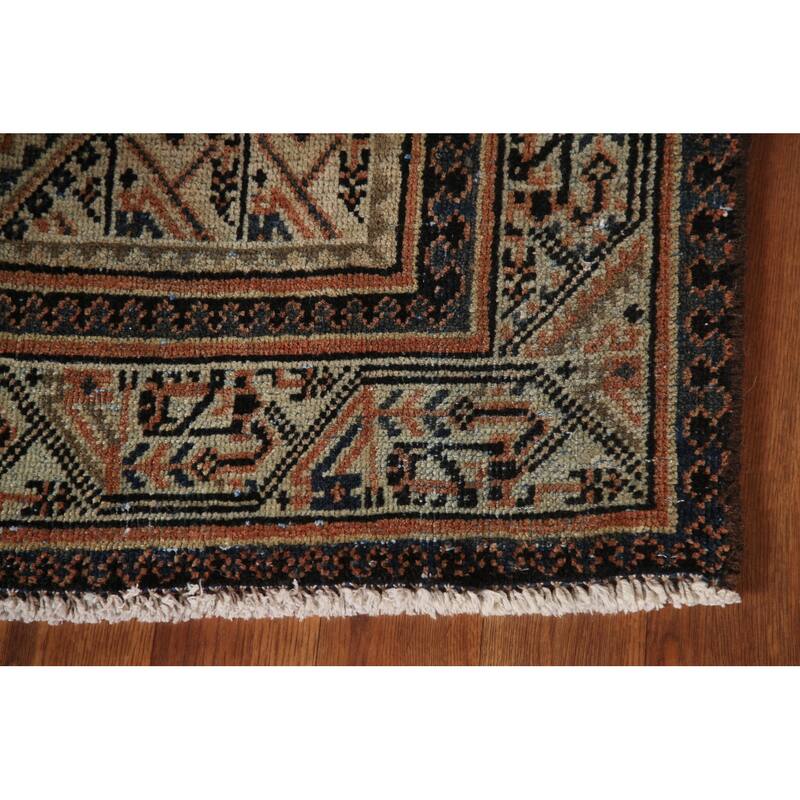 Geometric Botemir Persian Vintage Accent Rug Handmade Wool Carpet - 3'5" x 5'2"